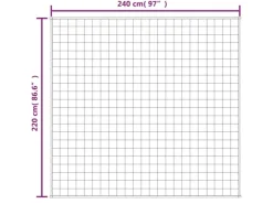 vidaXL Gewichtsdecke Hellcreme 220x240 cm 15 kg Stoff* Decken