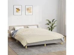 vidaXL Gewichtsdecke Hellcreme 220x240 cm 11 kg Stoff Modell 1