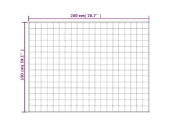 vidaXL Gewichtsdecke Hellcreme 150x200 cm 7 kg Stoff Modell 1