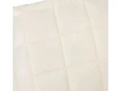 vidaXL Gewichtsdecke Hellcreme 200x200 cm 9 kg Stoff