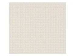 vidaXL Gewichtsdecke Hellcreme 200x230 cm 13 kg Stoff