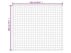 vidaXL Gewichtsdecke Hellcreme 200x220 cm 9 kg Stoff* Überwürfe|Decken
