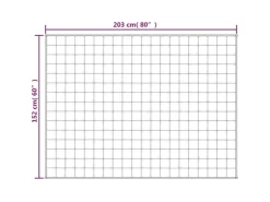 vidaXL Gewichtsdecke Hellcreme 152x203 cm 7 kg Stoff Modell 1* Überwürfe|Decken