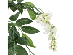 vidaXL Glyzinienbaum Künstlich 840 Blätter 120 cm Grün und Weiß* Kunstpflanzen