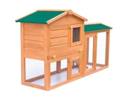 vidaXL Großer Kaninchenstall Kleintierhaus Hasenstall Holz* Kleintierbedarf