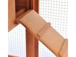 vidaXL Großer Kaninchenstall Kleintierhaus Hasenstall Holz* Kleintierbedarf