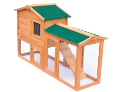 vidaXL Großer Kaninchenstall Kleintierhaus Hasenstall Holz* Kleintierbedarf