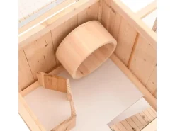 vidaXL Hamsterkäfig 81x40x60 cm Massivholz Tanne