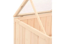 vidaXL Hamsterkäfig 104x52x38 cm Massivholz Tanne