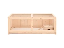 vidaXL Hamsterkäfig 104x52x38 cm Massivholz Tanne