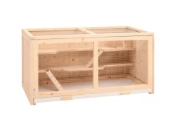 vidaXL Hamsterkäfig 104x52x54 cm Massivholz Tanne* Kleintierbedarf