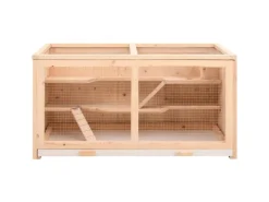vidaXL Hamsterkäfig 104x52x54 cm Massivholz Tanne* Kleintierbedarf