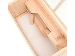 vidaXL Hamsterkäfig 104x52x54 cm Massivholz Tanne* Kleintierbedarf