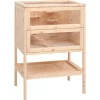 vidaXL Hamsterkäfig 55x40x80 cm Massivholz Tanne* Kleintierbedarf