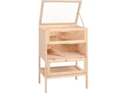 vidaXL Hamsterkäfig 55x40x80 cm Massivholz Tanne* Kleintierbedarf