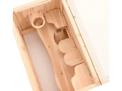 vidaXL Hamsterkäfig 60x35,5x42 cm Massivholz Tanne