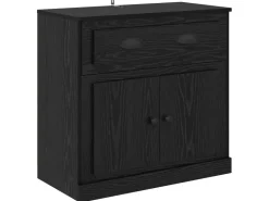 vidaXL Highboard Schwarz Eichen-Optik 70 x 35,5 x 67,5 cm 881419