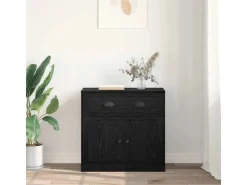 vidaXL Highboard Schwarz Eichen-Optik 70 x 35,5 x 67,5 cm 881419