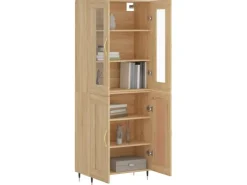 vidaXL Highboard Sonoma-Eiche 69,5x34x180 cm Holzwerkstoff 3198324* Vitrinen