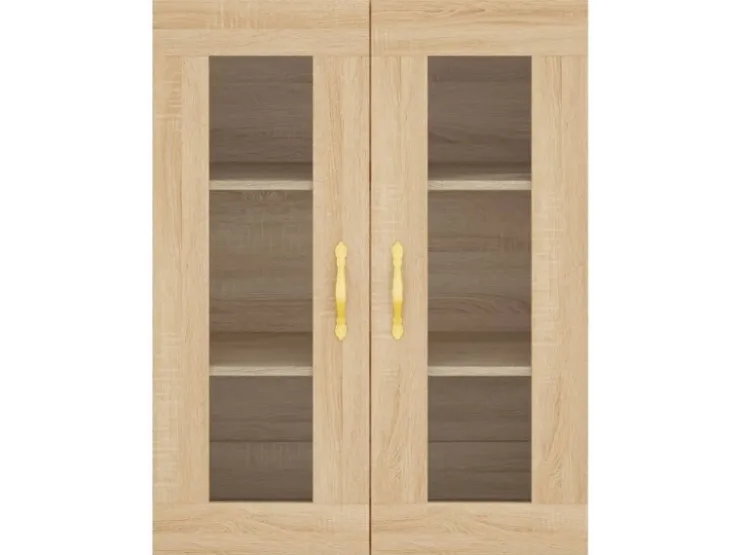 vidaXL Highboard Sonoma-Eiche 69,5x34x180 cm Holzwerkstoff 3198324* Vitrinen