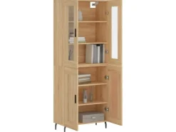 vidaXL Highboard Sonoma-Eiche 69,5x34x180 cm Holzwerkstoff 3198356* Vitrinen