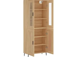 vidaXL Highboard Sonoma-Eiche 69,5x34x180 cm Holzwerkstoff 3198356* Vitrinen