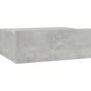 vidaXL Hängender Nachttisch Betongrau 40x30x15 cm Holzwerkstoff
