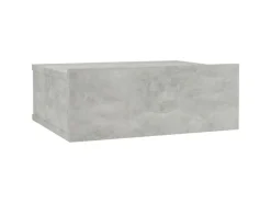 vidaXL Hängender Nachttisch Betongrau 40x30x15 cm Holzwerkstoff