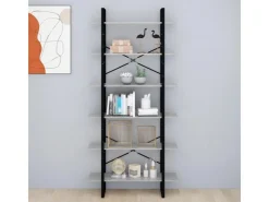 vidaXL Hochschrank Grau Sonoma 100x30x210 cm Holzwerkstoff* Büroregale