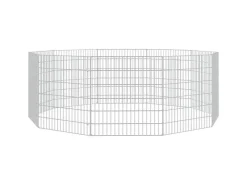 vidaXL Kaninchenkäfig 10 Paneele 54x60 cm Verzinktes Eisen vidaXL Freilaufgehege 10-teilig 54x60 cm Verzinktes Eisen* Kleintierbedarf