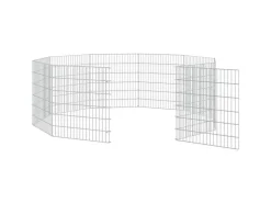 vidaXL Kaninchenkäfig 10 Paneele 54x60 cm Verzinktes Eisen vidaXL Freilaufgehege 10-teilig 54x60 cm Verzinktes Eisen* Kleintierbedarf