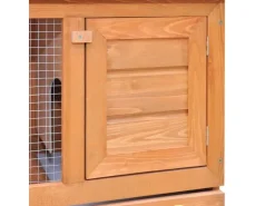 vidaXL Kaninchenstall Kleintierhaus Hasenstall 1 Tür Holz* Kleintierbedarf