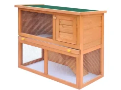 vidaXL Kaninchenstall Kleintierhaus Hasenstall 1 Tür Holz* Kleintierbedarf