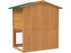 vidaXL Kaninchenstall Kleintierhaus Hasenstall 3 Türen Holz* Kleintierbedarf