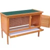 vidaXL Kaninchenstall Kleintierhaus Hasenstall 1 Ebene Holz* Kleintierbedarf