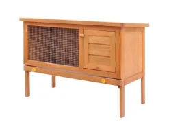 vidaXL Kaninchenstall Kleintierhaus Hasenstall 1 Ebene Holz* Kleintierbedarf