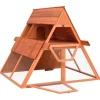 vidaXL Kaninchenstall 152x127x109,5 cm Massivholz Tanne