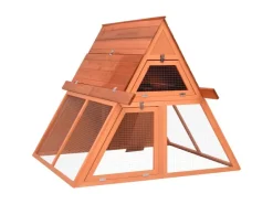 vidaXL Kaninchenstall 152x127x109,5 cm Massivholz Tanne