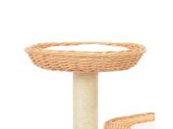 vidaXL Katzen-Kratzbaum Sisal Natürliches Weidenholz Modell 2* Katzenbedarf