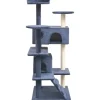 vidaXL Katzen-Kratzbaum Sisal 125 cm Dunkelblau