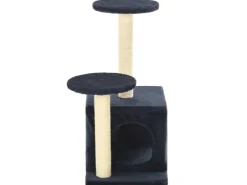 vidaXL Katzen-Kratzbaum Sisal 60 cm Dunkelblau