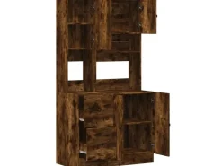 vidaXL Küchenschrank Räuchereiche 95x50x180 cm Holzwerkstoff* Vitrinen