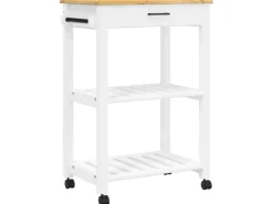 vidaXL Küchenwagen MONZA 60x40x90 cm Massivholz Kiefer Modell 8* Regale Massivholz