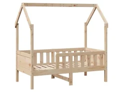vidaXL Kinderbett Hausbett 70x140 cm Massivholz Kiefer2102249