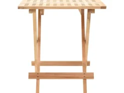 vidaXL Klappbarer Beistelltisch Walnussholz Massiv 50x50x49 cm* Tische