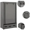 vidaXL Kleiderschrank Grau 87 x 49 x 159 cm Stoff* Schränke