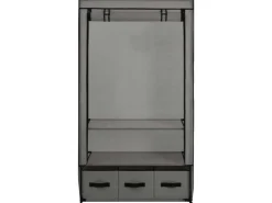vidaXL Kleiderschrank Grau 87 x 49 x 159 cm Stoff* Schränke