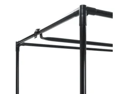 vidaXL Kleiderschrank Schwarz 75×50×160 cm
