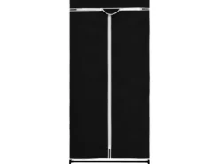vidaXL Kleiderschrank Schwarz 75×50×160 cm