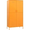 vidaXL Kleiderschrank Senfgelb 90x50x180 cm Stahl